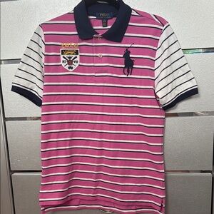 Polo Ralph Lauren Pink Striped Polo Shirt